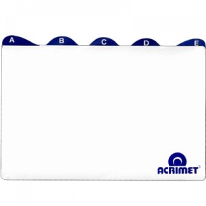 ÍNDICES A/Z 6X9 REF.634 ACRIMET