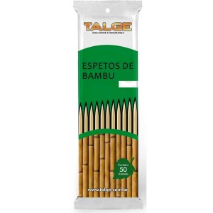 ESPETO DE BAMBU 18CM C/50 TALGE
