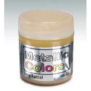 PINTURA FACIAL METALICA OURO 15ML