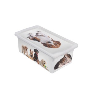 CAIXA ORGANIZADORA PLÁSTICA OR-16L 5,5L 34,3x19x11,7CM CÃES SÃO BERNADO