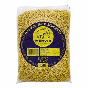ELÁSTICO 1000G 1200 UNIDADES FINO MAMUTH