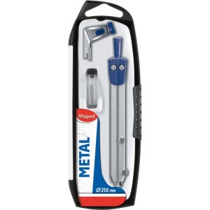 COMPASSO DE METAL START 3 PEÇAS ESTOJO MAPED