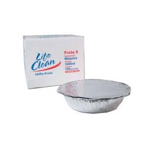 MARMITEX DE ALUMÍNIO REDONDA MAQUINA Nº9 1000ML C/100 UNIDADES LIFE CLEAN / WYDA