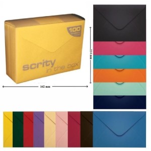 ENVELOPE CARTA 114x162 80G AMSTERDAN LILAS CAIXA C/100 UNIDADES SCRITY