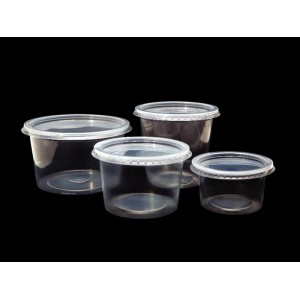 EMBALAGEM POTE REDONDO COM TAMPA 250ML C/25 UNIDADES ORLEPLAST