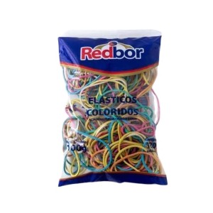 ELÁSTICO LATEX COLORIDO 100G 120 UNIDADES REDBOR