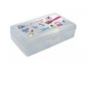 CAIXA ORGANIZADORA PLÁSTICA TRANSPARENTE C-08 21,2x12,7CM SÃO BERNARDO