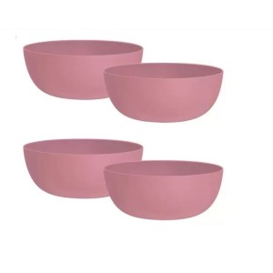 BOWL PP ROSA 1100ML 17,3x7CM KIT C/4 UNIDADES BO01Q4-04 SÃO BERNARDO