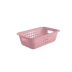 CESTA ORGANIZADOR PLÁSTICO 3,3L 29x19,5x8,5CM CO420 ROSA OU