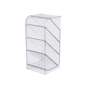 ORGANIZADOR DE MESA DIAGONAL 4 DIVISÓRIAS CRISTAL MAXCRIL