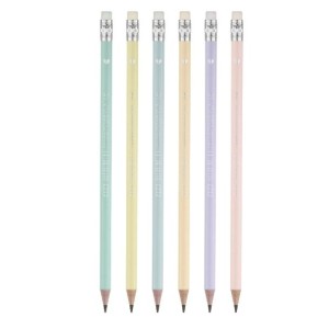 LÁPIS PRETO Nº2 RESINA PASTEL LP7204 BRW