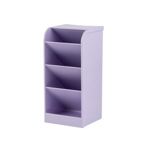 ORGANIZADOR DE MESA DIAGONAL 4 DIVISÓRIAS LILÁS PASTEL MAXCRIL