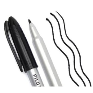 MARCADOR PERMANENTE CD E DVD 2.0MM PRETO PILOT