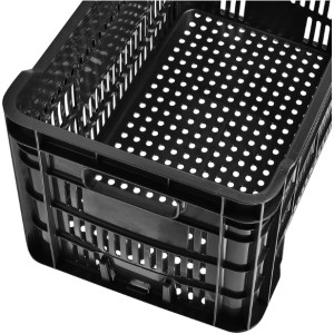 CAIXA PLÁSTICA ORGANIZADORA AGRÍCOLA PRETA ARQPLAST