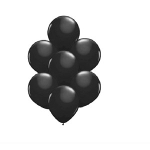 BALÃO Nº 09 PRETO COM 50 UNIDADES HAPPY DAY