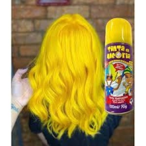 TINTA SPRAY PARA CABELOS 120ML AMARELO