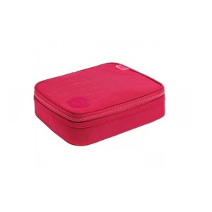 ESTOJO BOX ACADÉMIE DIVISÓRIA CENTRAL CEREJA PINK TILIBRA