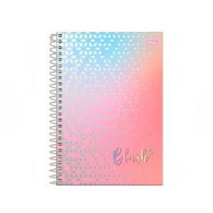 CADERNO 1/4  BLUSH DE ESPIRAL 80 FOLHAS FORONI