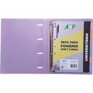 FICHÁRIO DE CAPA PLÁSTICA SWEET LILÁS ACP