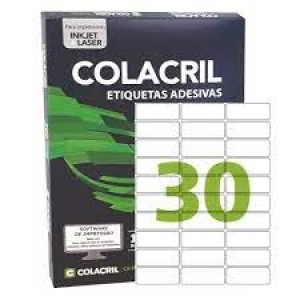 ETIQUETA 6180 CC180 COM 3000 UNIDADES COLACRIL