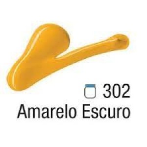 TINTA ACRÍLICA BISNAGA 20ML 302 AMARELO ESCURO ACRILEX