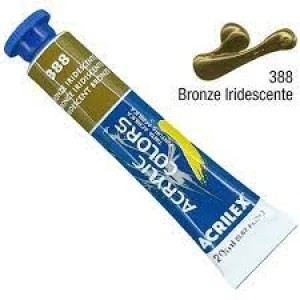 TINTA ACRÍLICA BISNAGA 20ML METÁLICA 388 BRONZE IRRIDESCENTE ACRILEX
