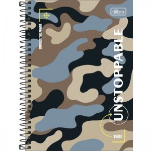 CADERNO 80FLS 1/4 CAPA DURA ESPIRAL HIDE TILIBRA