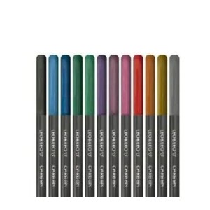 LÁPIS DE COR CARBON COM 12 CORES METÁLICAS LEO&LEO