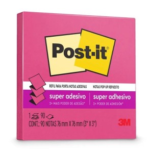 POST-IT POP UP PODER ROSA 76x76 90FLS 3M