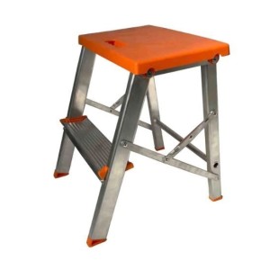 BANQUETA DE ALUMÍNIO 2 DEGRAUS ALT.42CM ABERTA/58CM FECHADA BAQ002 ÁGATA