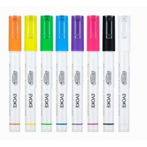 GIZ LÍQUIDO 8 CORES REMOVÍVEL 3MM EVOKE BRW