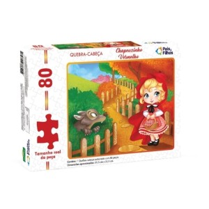 QUEBRA-CABEÇA 80 PEÇAS CHAPEUZINHO VERMELHO REF.2862 PAIS & FILHOS