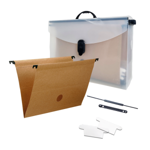 MALETA ARQUIVO CRISTAL C/06 PASTAS SUSPENSAS KRAFT REF.2160 DELLO